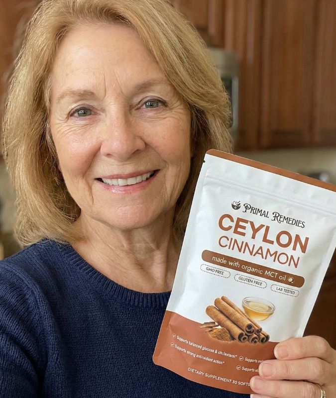 Primal Remedies customer holding Ceylon Cinnamon